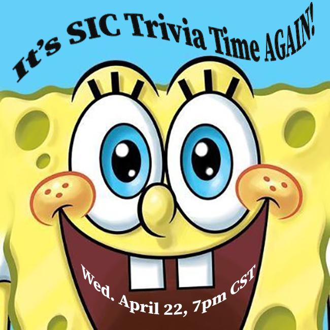 SLUInvolvement's tweet image. Warmer temps got you thinking about...Bikini Bottoms? It&apos;s SIC Trivia time again tonight at 7pm CST with a SpongeBob theme this time around. Top 3 winners get a prize! Must be a SLU student to win.

slu.zoom.us/j/107669767?pw…

Meeting ID: 107 669 767
Password: 534870