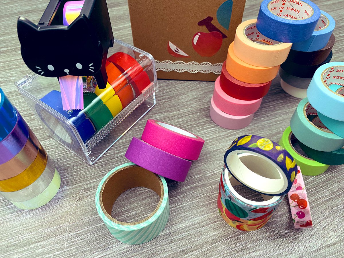 GIVEAWAY?! Why not! Here is the ¥100 washi tape supplies I used in a recent video that I know I won’t use again!

📦 Like &amp; Retweet
📦 Worldwide OK
📦 24-hours to enter
📦 One winner

Goodluck!