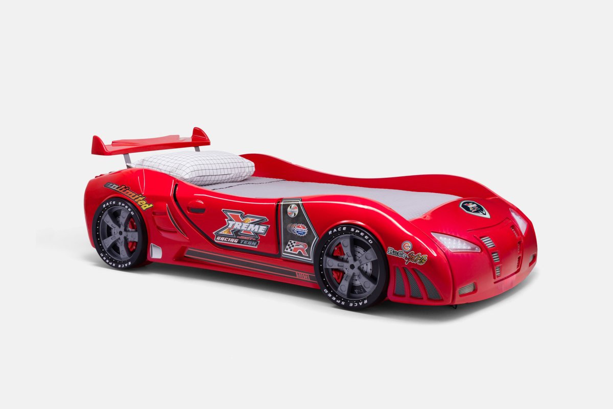 “This is how I win.” Place a bid on the racecar bed from  #UncutGems in A24’s prop auction  https://bit.ly/3bAPkSg 