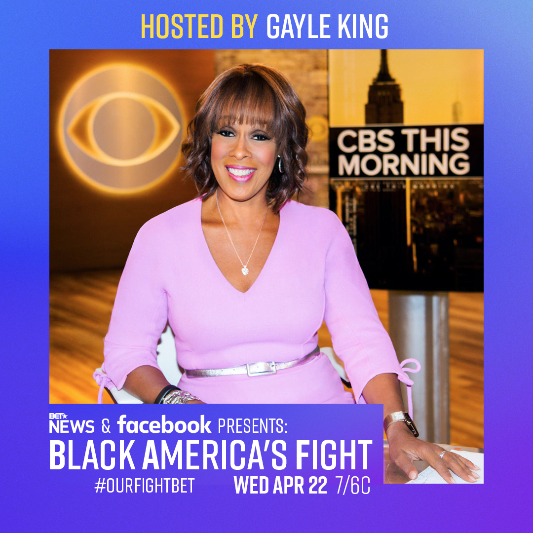 BET News, in partnership with Facebook and CBS News, to host a primetime news special BET News and Facebook Present: COVID-19: Black America’s Fight at 7PM ET today on BET, BET Her, BET’s international channels and streaming on BET and BET News’ Facebook pages, #BETCovidRelief