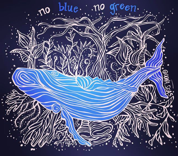 If we protect something, it can prosper. It's all connected - we need to protect both the blue and green places on this planet so we can live, fish, and play on it for generations to come! #EarthDay