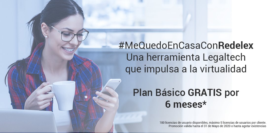 RedelexCloud's tweet photo. Transforme su oficina de abogados y súbase a la nube
Regístrese gratis en nuestro plan básico por 6 meses en 👉https://t.co/rDPTsA7YGr
#Redelex #legaltech https://t.co/dF7xQWRcMY