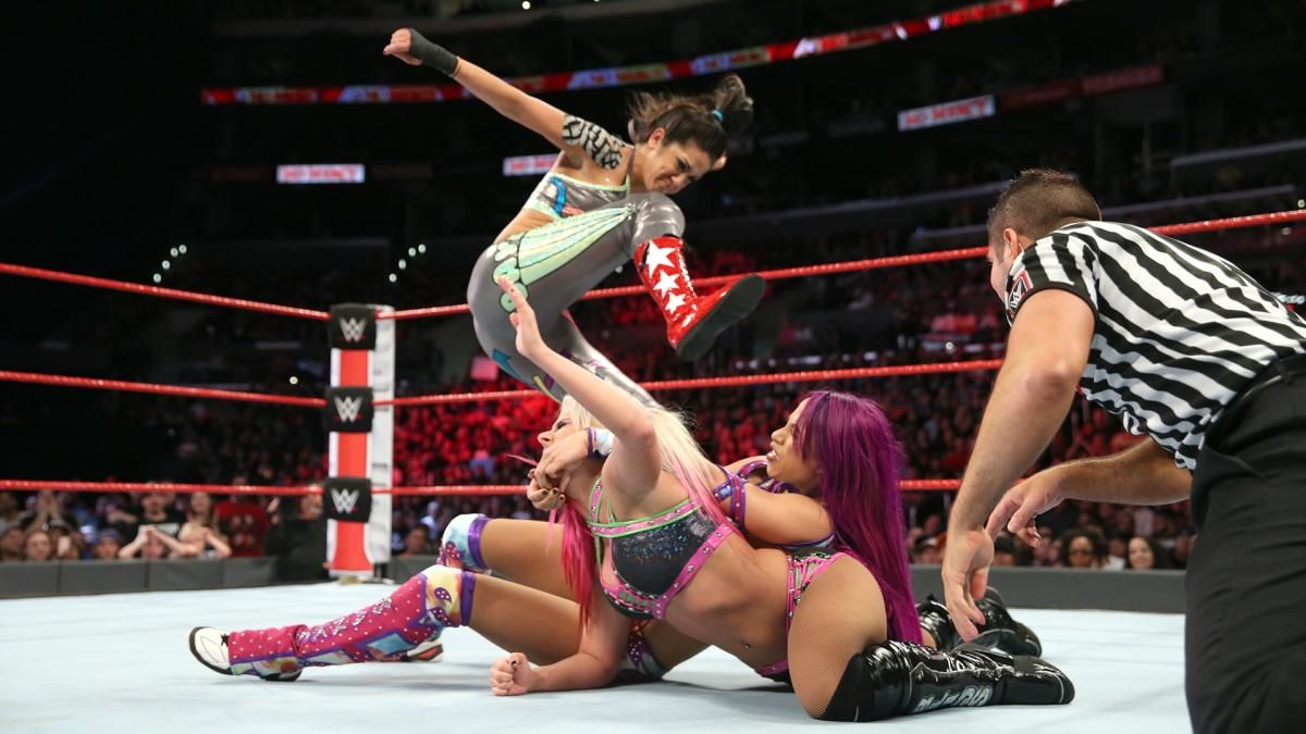 Remember that time when Bayley helped Alexa get out of the Bank Statement when Bliss & Banks were fighting!? 