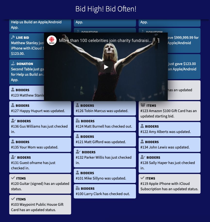 ClickBidOnline's tweet photo. WEBINAR - Running a Virtual Gala 🙌 and EventStream feature! https://t.co/FvzVwVDsNJ https://t.co/35qkOQUlZh