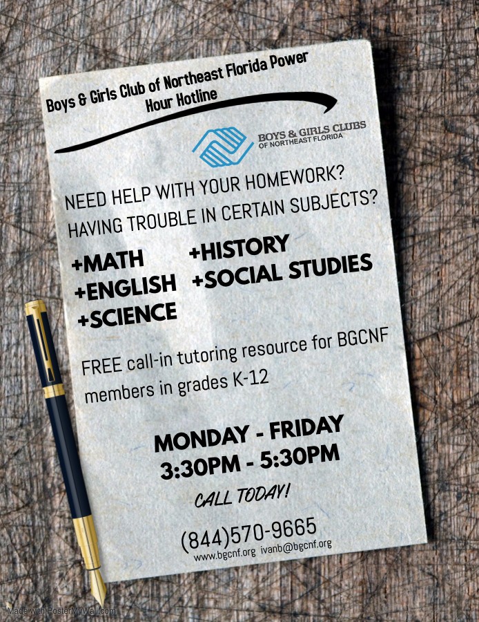 MlkSota's tweet photo. Call in tutoring available to all students, even if you are not a member of the Boys and Girls Club! #bgcnf https://t.co/B9RynqNCEI