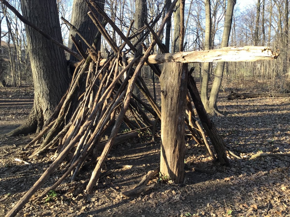 SarahCowper3's tweet photo. Thank you for the Earth Day Challenge Simon and Tawni. Today for Earth Day we made a fort in the woods and acted out one of our favourite books, “The Gruffalo”. #EarthDay2020 https://t.co/48gjb9PCdM