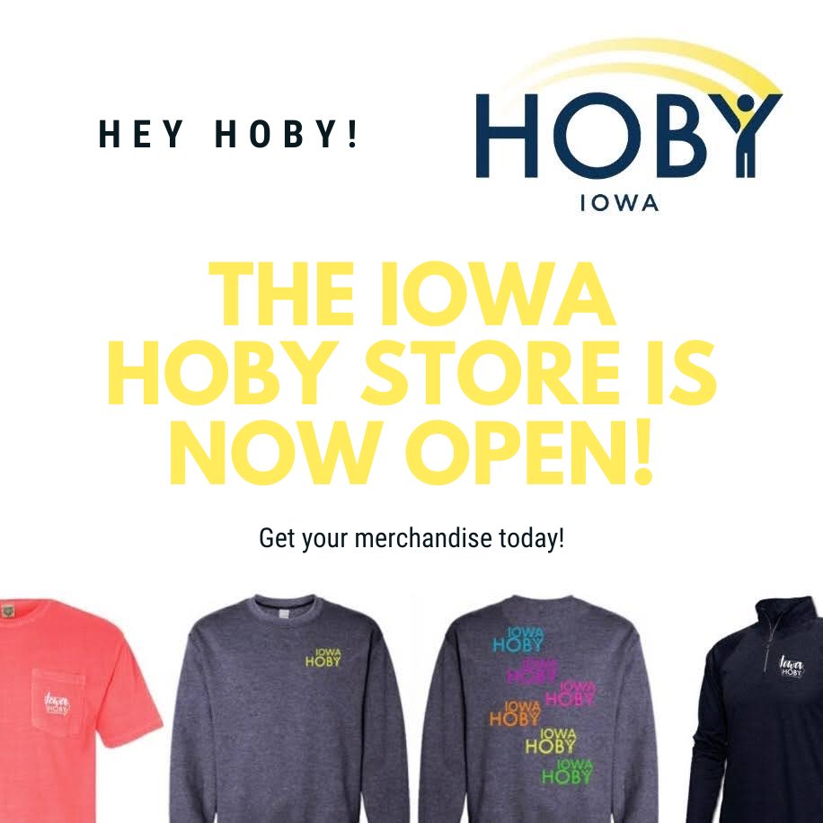 Hey HOBY! The Iowa HOBY Store is up and running! There are many different options! Check it out here: iahoby.org/store/