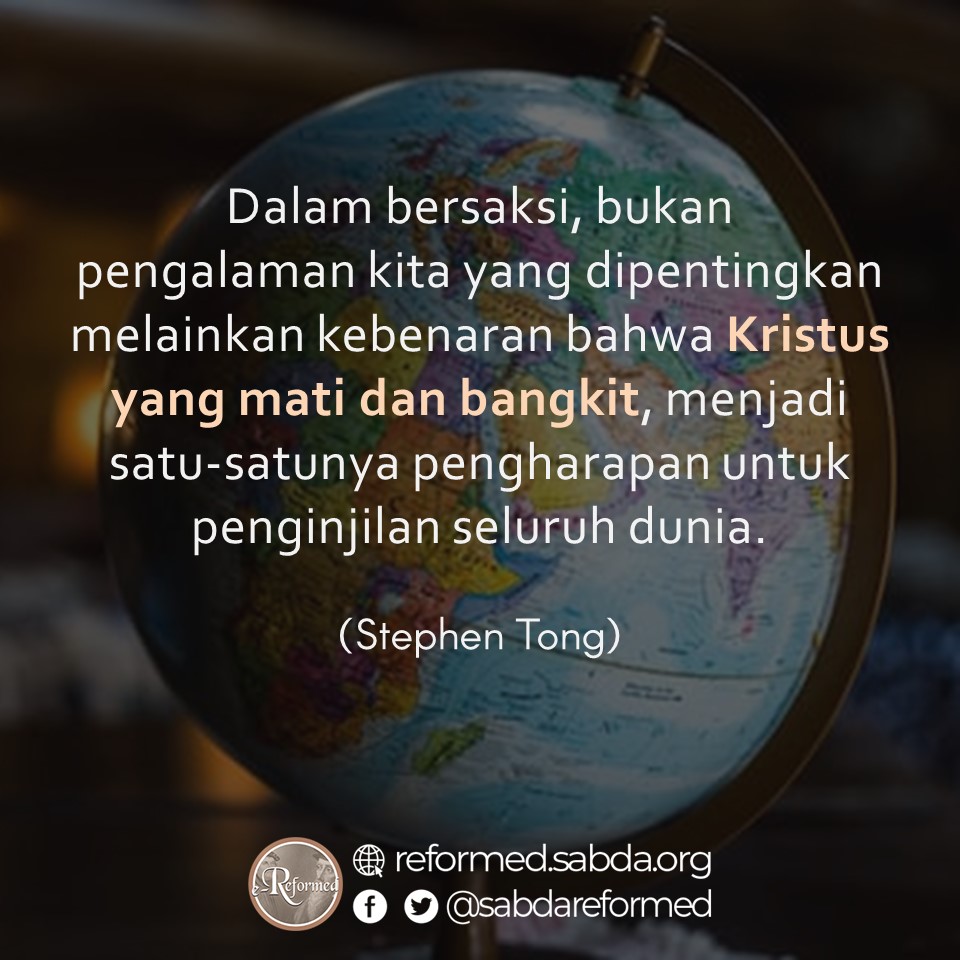 sabdareformed's tweet photo. Yesus yang mati kemudian bangkit adalah kesaksian yang memberi kekuatan pada Injil.
#picquote #eReformed #StephenTong #penginjilan https://t.co/MWNGcvJLky