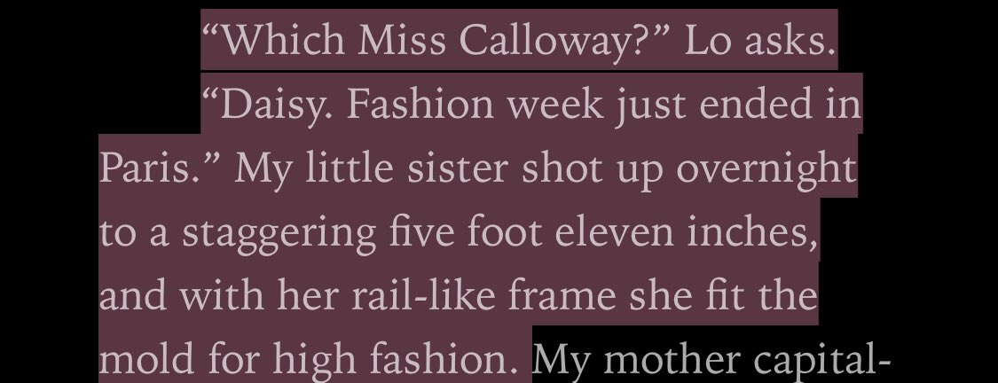 omg now i cant wait for daisys book I LOVE TALL WOMEN
