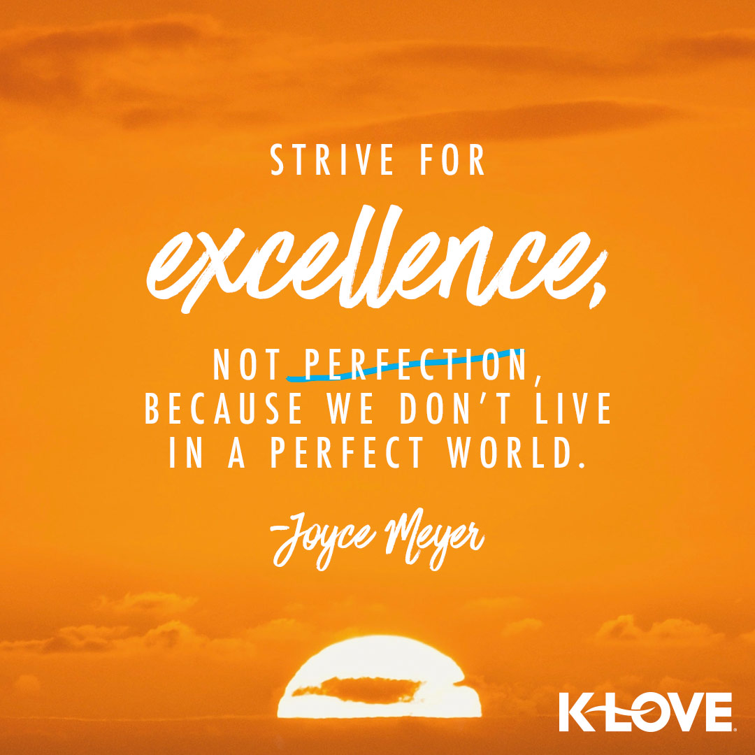 We're pursuing BALANCE this week and one important thing to remember is that it's not about perfection! Ask the Lord what is "right" for you and be content to follow His lead! 

#WisdomWednesday