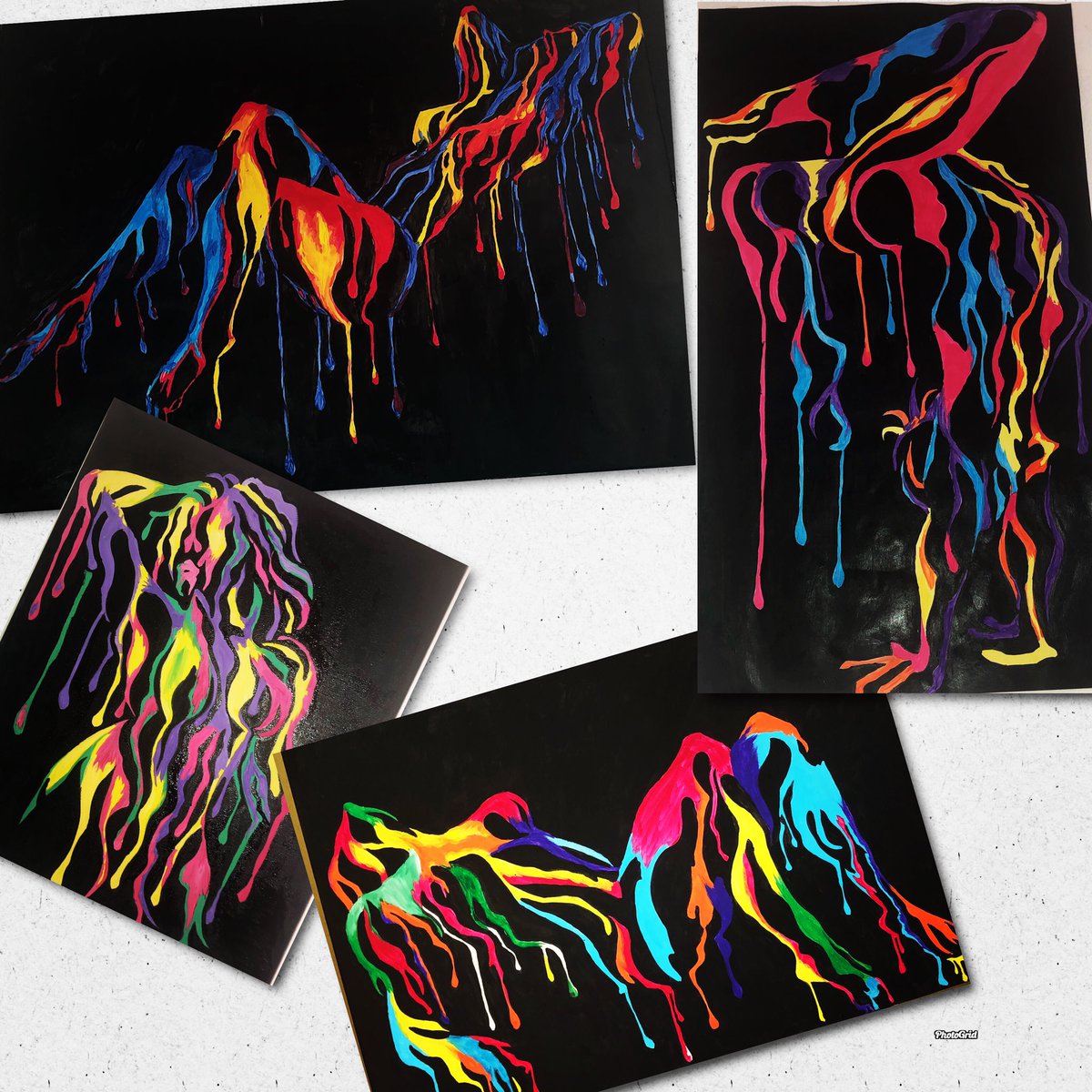Twinny011's tweet photo. Which piece do you plan to get get from my drip collection #painting #artwork #dripcollection https://t.co/UMJuo3KWA7