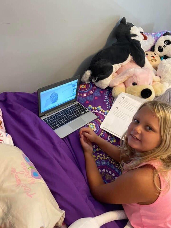 gwharp127's tweet image. Northboro Mustangs engaged in distance learning. We’ve got this! @pbcsd @Area4SuptPBCSD