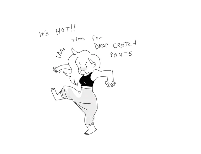 drop-crotch pants!!!! 