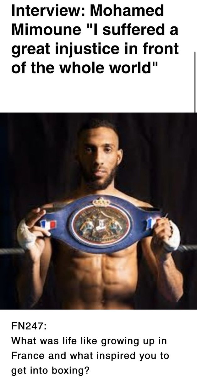 MimouneMohamed1's tweet photo. thank you to all the english media for their support and for talking about my injustice suffered during my last fight in london# mimouneVSmckena#robbed#robbery#vol#injustice# @SkySportsBoxing @MTKGlobal @BBCBreaking @MatchroomBoxing @RealRoyJonesJr https://t.co/HX4GyIu5Re