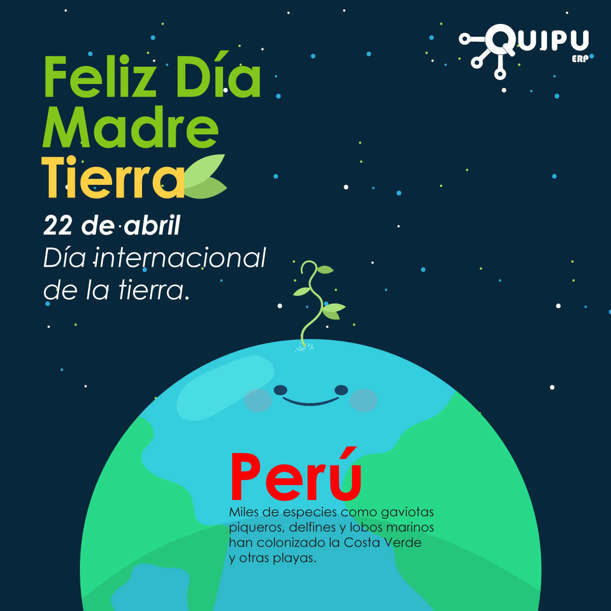 ErpQuipu's tweet photo. 🌎🌳 Hoy es día de la tierra 🌎🌳
Cada 22 de abril es día internacional de la tierra donde se busca concientizar sobre los retos para preservar el planeta Tierra. 🌎😍🌳
#PlanetaTierra #DíaDeLaTierra #Cuarentena #vida https://t.co/ZBTJY2EHPD