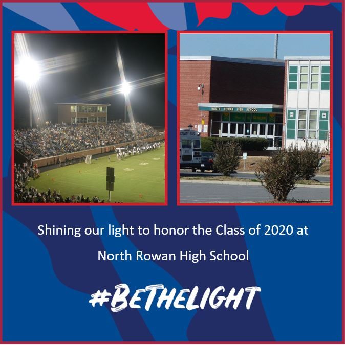 CatawbaCollege's tweet photo. Tonight we’re turning on the lights to honor the 2020 graduates at North Rowan High School! Congrats to the Class of 2020!
#Classof2020 #BeTheLight https://t.co/BWTvGU6kl1