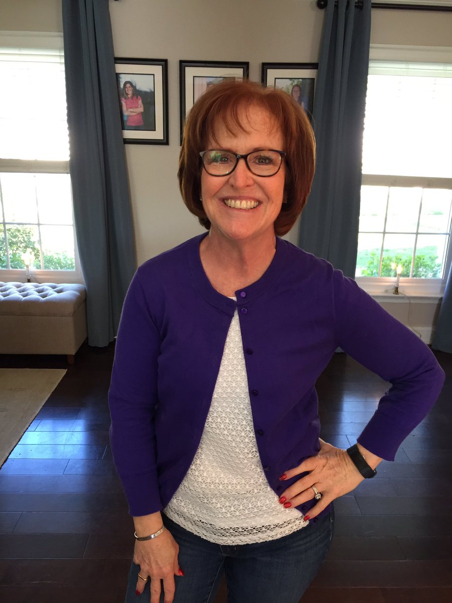 MrsAndersonSLES's tweet photo. Sporting the purple for our military kids! Love their resiliency!  Proud of my own military children.... you are the best!! #milkids #militarychild @StratfordLndgES @stephkasparek @KatyA713 @doodl44 https://t.co/RMMafITqo2