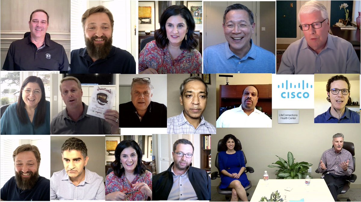 VarshaKanwar's tweet photo. “Err on the side of humanity. Be human. Every one has to decide what kind of leaders we want to be/ have through these times” #MicDrop @ChuckRobbins 🙌🏼. Thank you @FranKatsoudas &amp; #CiscoELT for information, humor, realism &amp; inspiration filled #Cisco Check-In. #WeAreCisco https://t.co/JmGp09o7aE