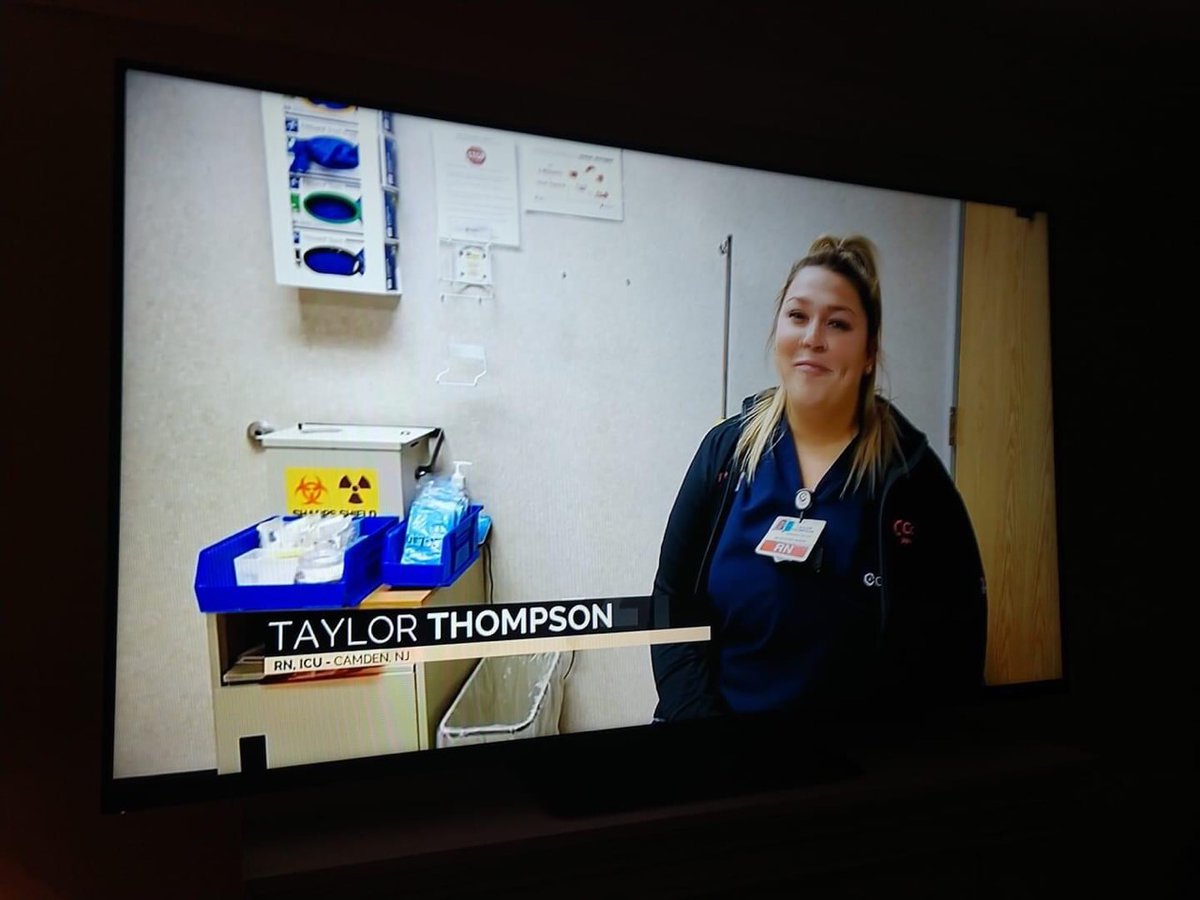OLMA_NJ's tweet photo. Much love to OLMA Alumna, Taylor Thompson! She is a nurse on the front lines and a Covid-19 survivor who was just featured on 6 ABC as part of the Jersey4Jersey fundraiser. Way to go, Taylor! ππ #sisterhood #OLMAAlumnae #OLMACares #SisterSupport https://t.co/ltPu8K9jgh