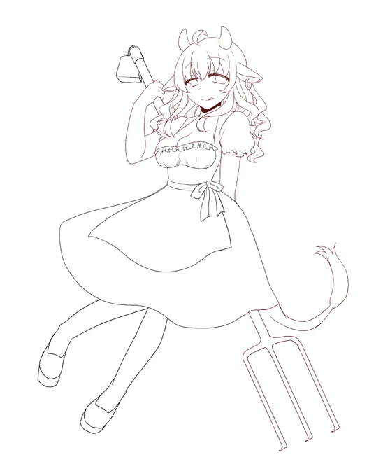 最近の線画だったらこのへんかな レティはうじゅじゅさん向け(になるか??本当に? 