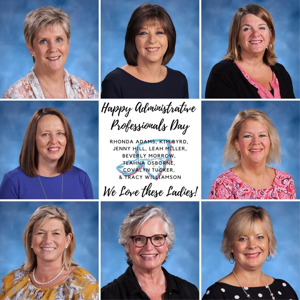HHSMountaineers's tweet photo. We want to wish our amazing administrative professionals a great day! How many likes can we get for these sweet ladies? #VirtuallyNeer #BCSrocks https://t.co/cWShC2EKR4