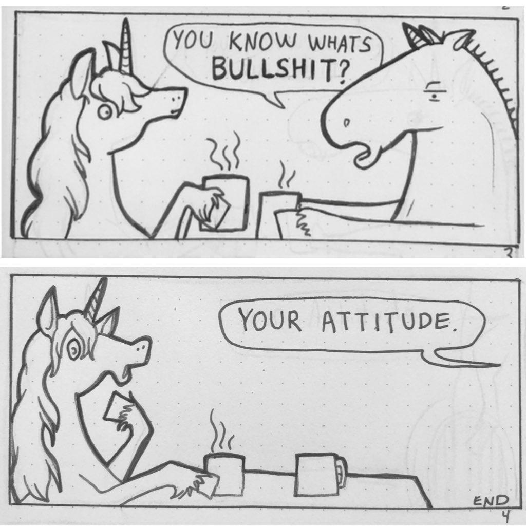 CbFcomics's tweet photo. #Piddleblop #quaranteam #unicorns #coffee #covfefe #bullshit #attitude #lockdown #quarantine #COVID19 #covid #Masks #highriskcovid #art #comics #doodle #cartoonist https://t.co/FBbZCbBZ2m