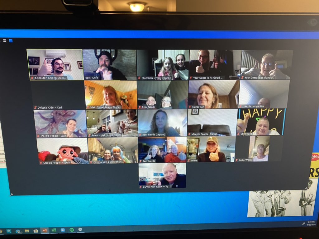 Poliseno_PE's tweet photo. Thank you @stumptrivia  and @SporcleLive for getting another great group together to play Opinionation tonight!
If you want to join in the fun visit https://t.co/3Qq51AH4L5 !
Congratulations to our top teams tonight, Beer Nerds, Chickadees, and Dickens Cider! https://t.co/6To6emCkEV