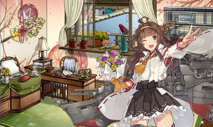 艦これ7周年おめでとう～🎉めでたいなあ金剛。アプデで周年ボイスとかあるのかなー、またその時にでも 