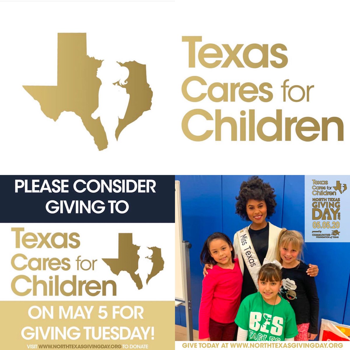 Texas Cares For Children is a registered charity for the next #NorthTexasGivingday, which is May 5th and early donations are being accepted now. Donate by following this link⬇️ northtexasgivingday.com Pick> Texas Cares For Children Together we can! #missamericatx