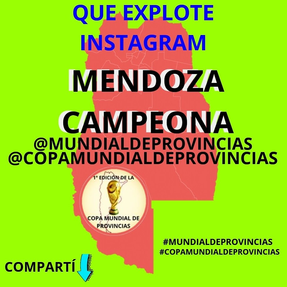 MProvincias's tweet photo. Cordoba donde esta? 

MENDOZA CAMPEÓN #ganomendoza 
#CordobaYaGano 
#mundialdeprovincias 
#copamundialdeprovincias https://t.co/9FzkjQhUP3