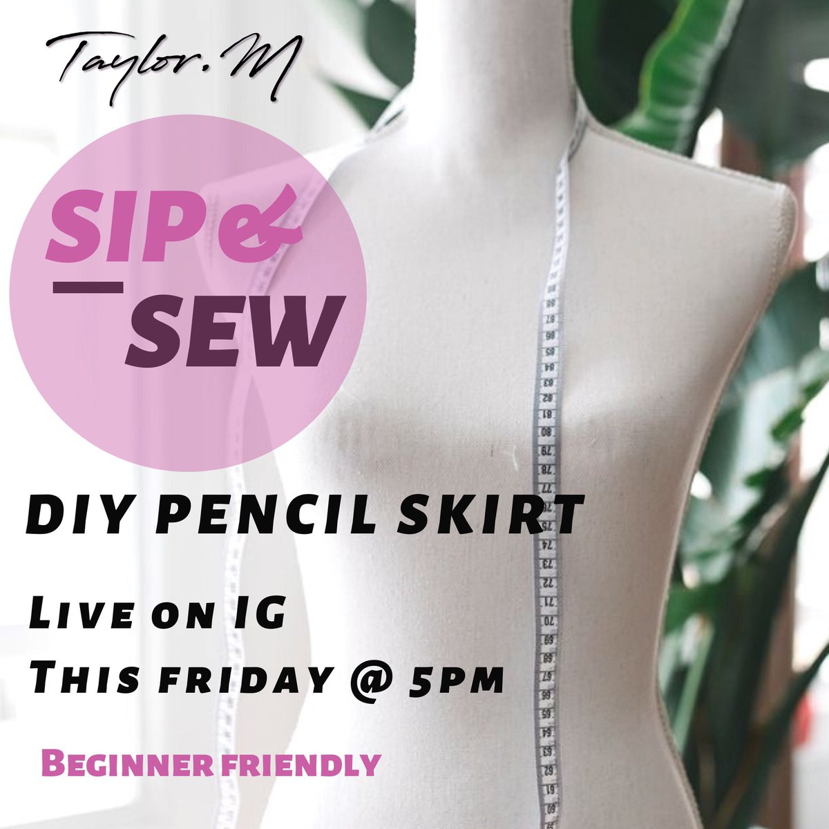 taylormltd's tweet photo. Sip &amp; Sew Fridays is back🧵🍷

Are you a Mini, Midi or Maxi skirt typa queen?!🤔

Live this Friday at 5pm
Beginner Friendly

#TaylorM
#Sip&amp;Sew
#Cut&amp;Sew
#OnlineSewing
#Handmade https://t.co/fT6XMWzbZQ