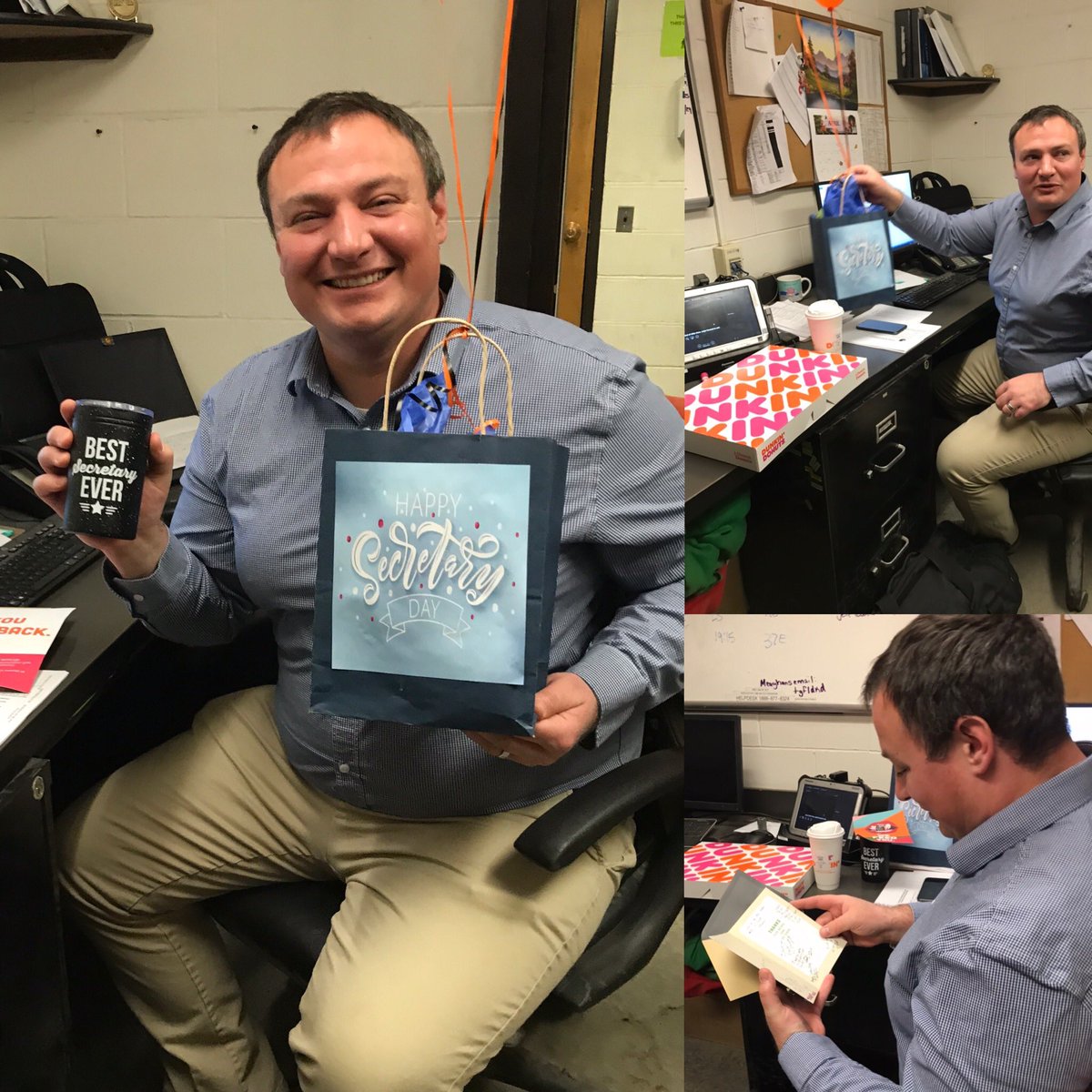 kkimmyboyle's tweet photo. Happy admin &amp; technical appreciation day aka Secretary’s Day Tom! https://t.co/zOsIwjGkny