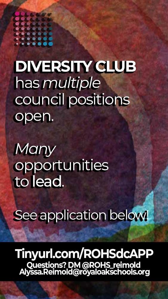 rohsdiversity's tweet photo. Apply to be on next yearβs Diversity Council!
.
Take the lead. Lead the change. π
.
https://t.co/Pg7zCXW5FS
.
Have questions? DM us! π #rodiversity https://t.co/ozT2EU1cw7