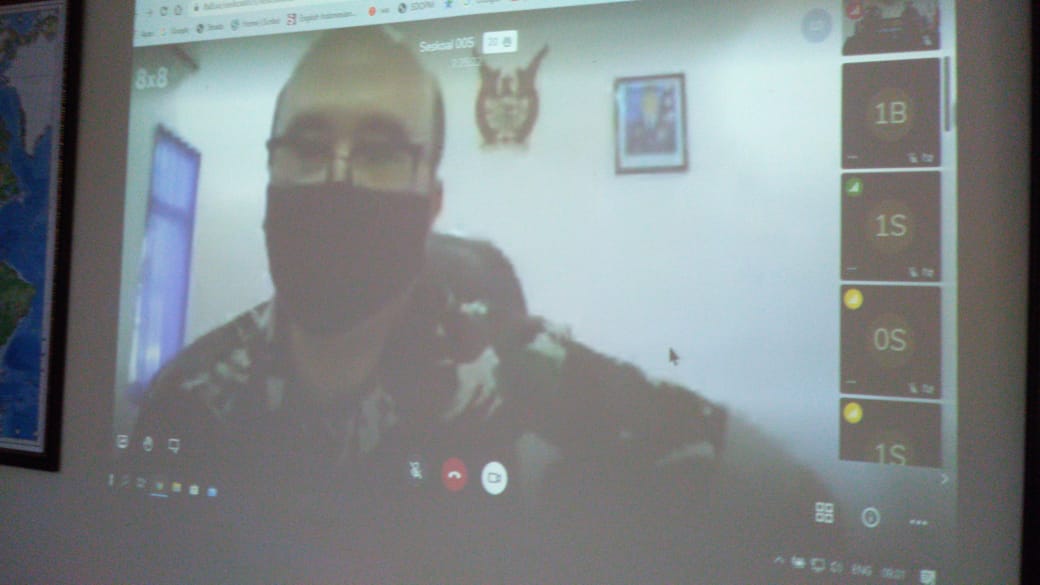 LanudZ's tweet photo. Danlanud ZAM Sebagai Narasumber Forum Strategi II Perwira Mahasiswa Dikreg Seskoal A-58 Bertempat di gedung serba Guna Lanud ZAM, Komandan TGKH. Zainuddin Abdul Madjid melalui Video Conference ( Vicon) https://t.co/MlGGaWxkln