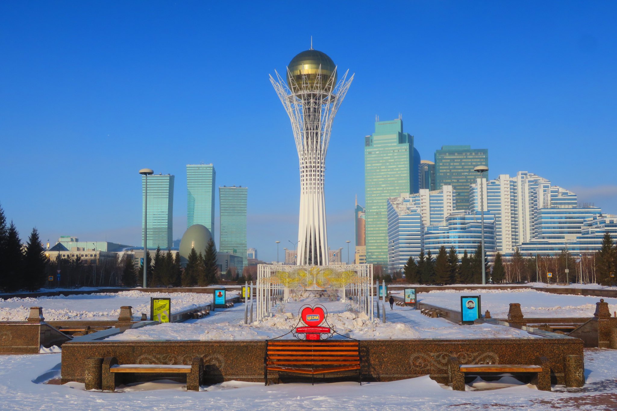 世界の絶景 カザフスタンの首都 ヌルスルタンの近未来的街並み Nur Sultan Kazakhstan T Co Zrwegypfjm Twitter