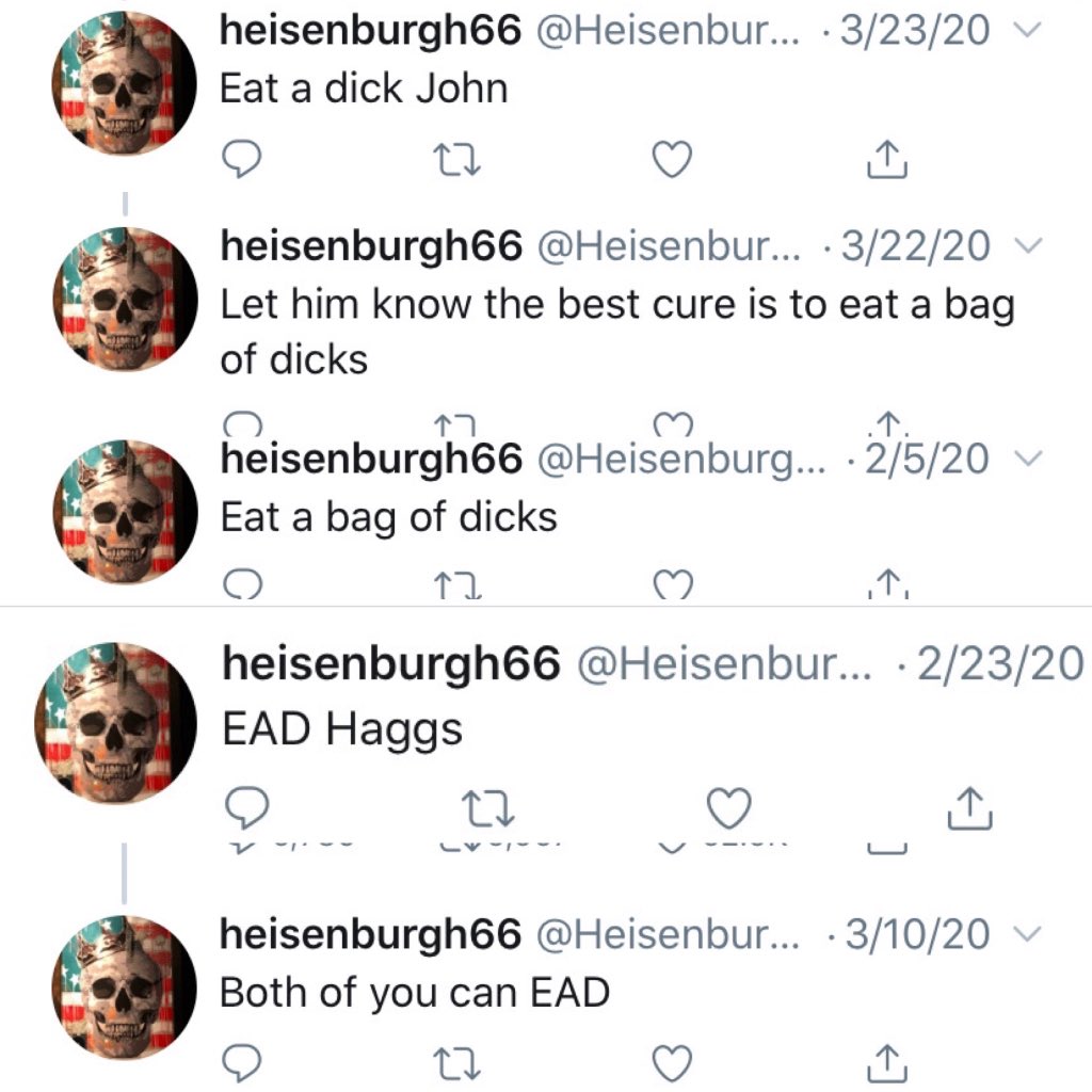 RLang82's tweet photo. @Heisenburgh66 @jagoffbrewer Gary... name me one sock that I’d know about ? Homophobia like this? https://t.co/ipf5bpoipD