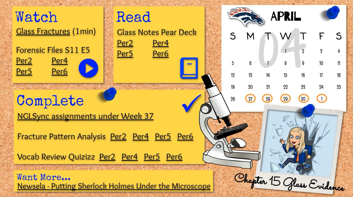 Updegraff_ERHS's tweet photo. Forensic Science is all ready to go for next week! @SlidesManiaSM @Newsela @PearDeck @CengageLearning @Bitmoji @quizizz #ERHS #ERHStweets #ERHSForensics https://t.co/BOWgPLvA39