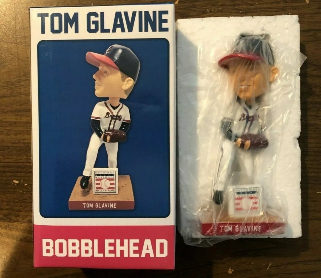 BravesStateMind's tweet photo. Does anyone have this Tom Glavine HOF bobblehead from 2014 available? If so, please reach out! Thanks. https://t.co/3Tkr371cQN