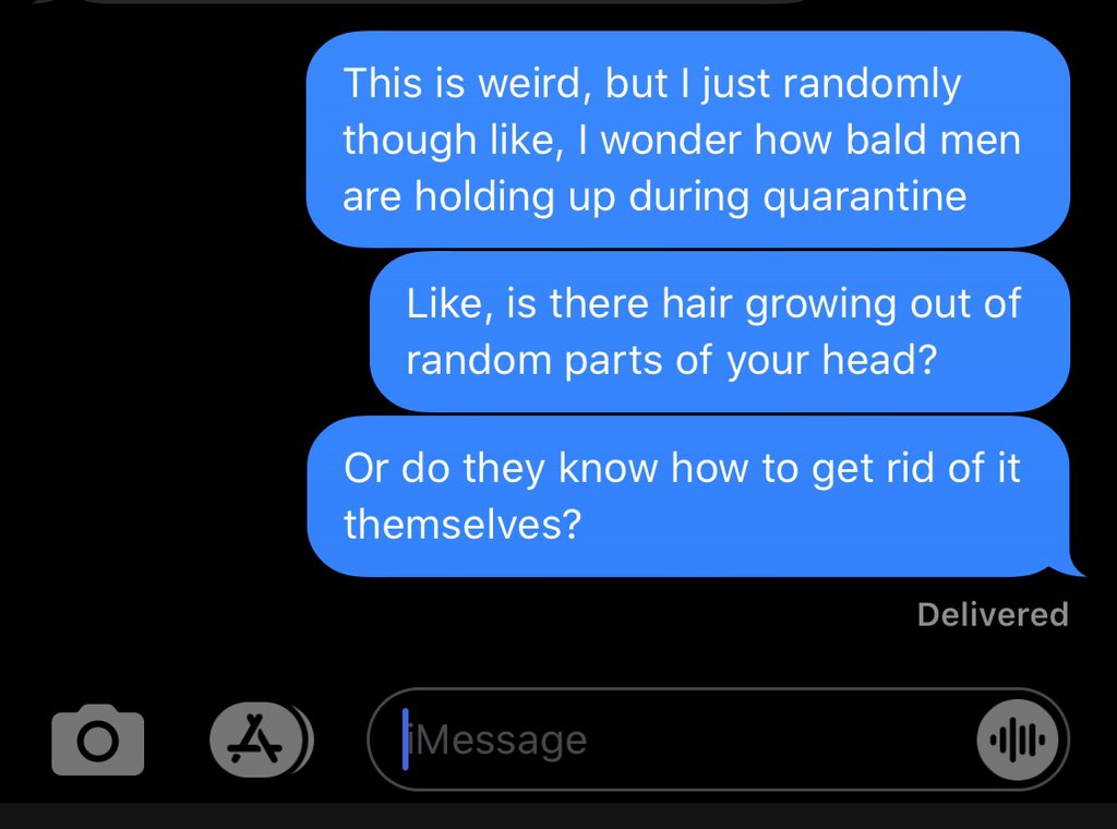 AshleyIsAnnoyed's tweet photo. Someone help me figure this out #balding #baldmen #answermyquestions https://t.co/zfyU2QJCh0
