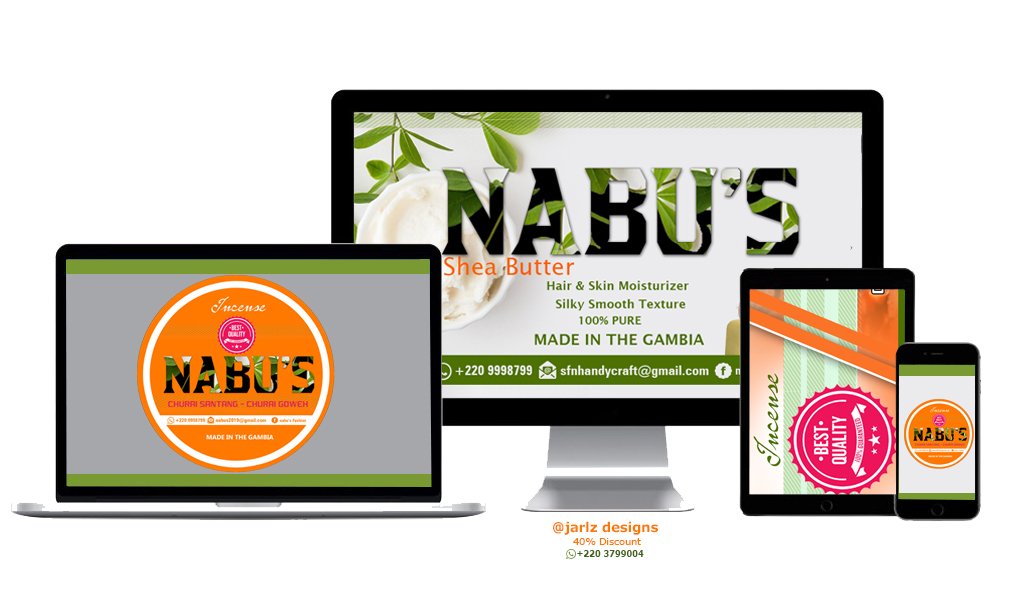 Rush now an crab your digital branding in a very reasonable price.

Jarlz Designs Ramadan promotion 40% discount on all our digital branding services.
For more in plz call/WhatsApp me on +220 3799004
Email: alfusaineyj3@outlook.com