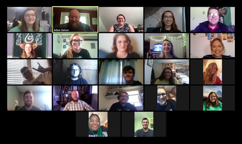 marshallubands's tweet photo. Yesterday the Marching Thunder Leadership Team all met up to start talking about next year! This is a great group of dedicated and talented leaders. #marchingthunder2020 #marshallufamily #marchingband #collegemarchingband #leadership #goherd https://t.co/x0PthzERSY