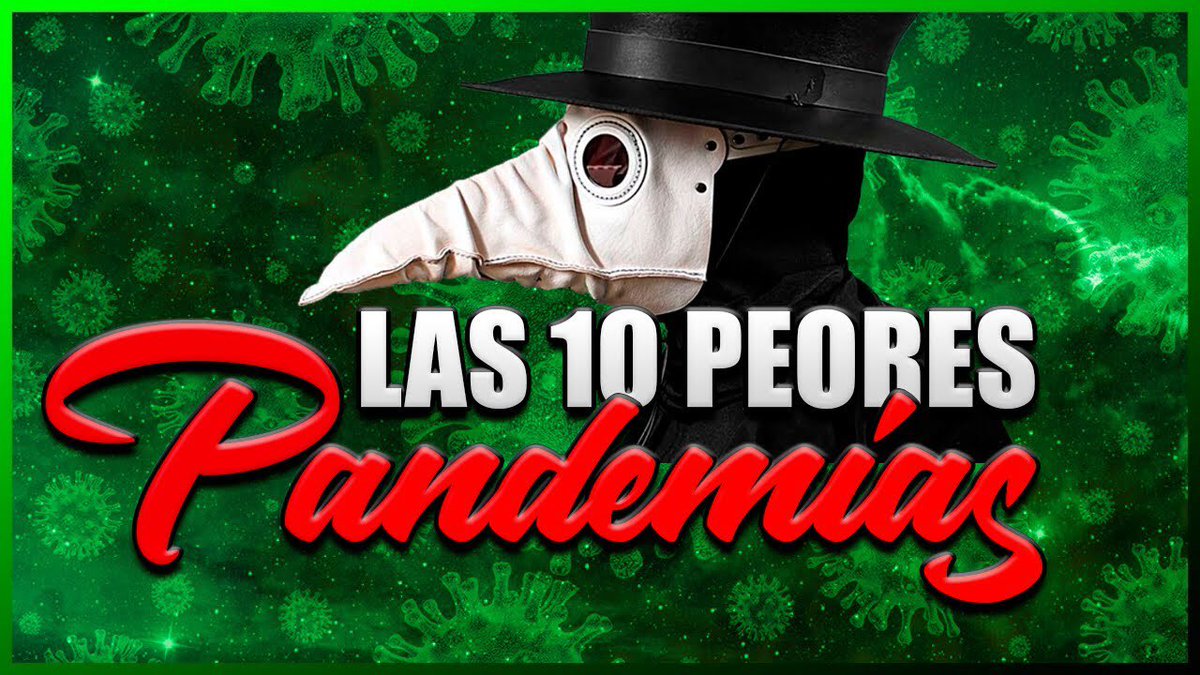 EsesamuTops's tweet photo. Las 10 peores pandemias de la historia #coronavirus #pandemia
https://t.co/FCmrMztb13 https://t.co/hbzJA0cLbM