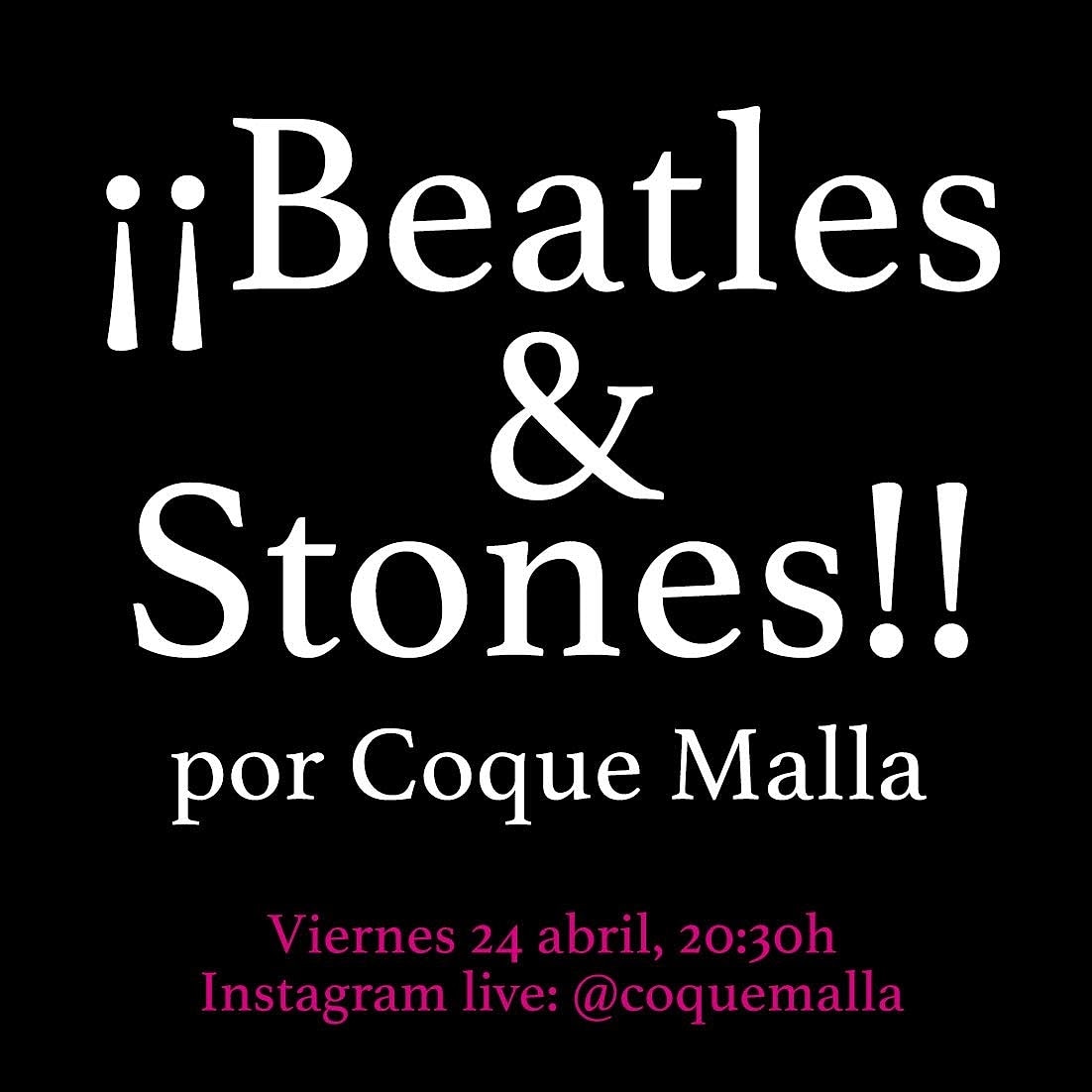 Estoy eligiendo el repertorio.
Ná, facilito...
#beatlesystonesporcoquemalla