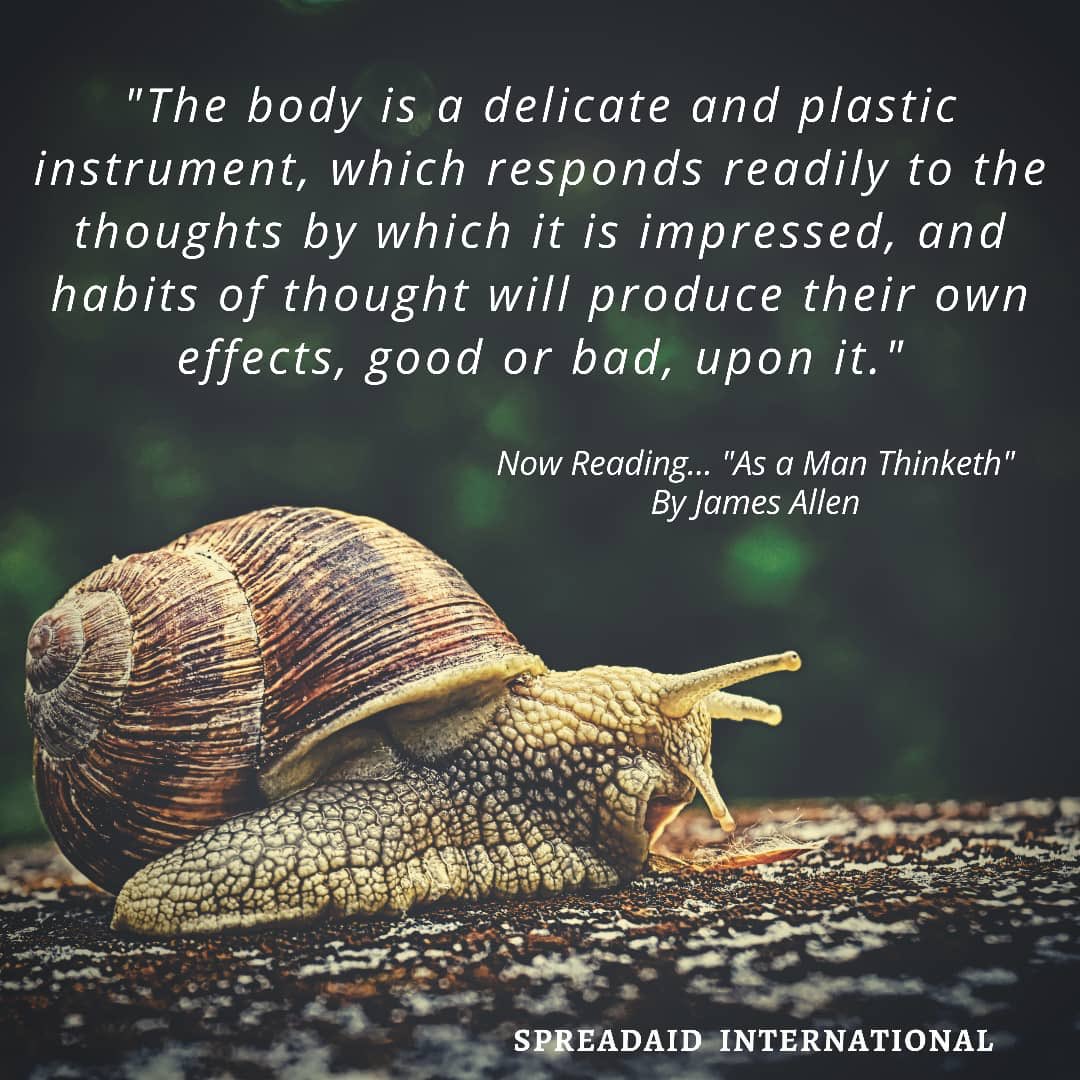 spread_aid's tweet photo. Excerpt Series...#5
”As a Man Thinketh” by James Allen
#ReadTogether #BnL #SpreadAid #StayHome https://t.co/fFVS8GIEPg