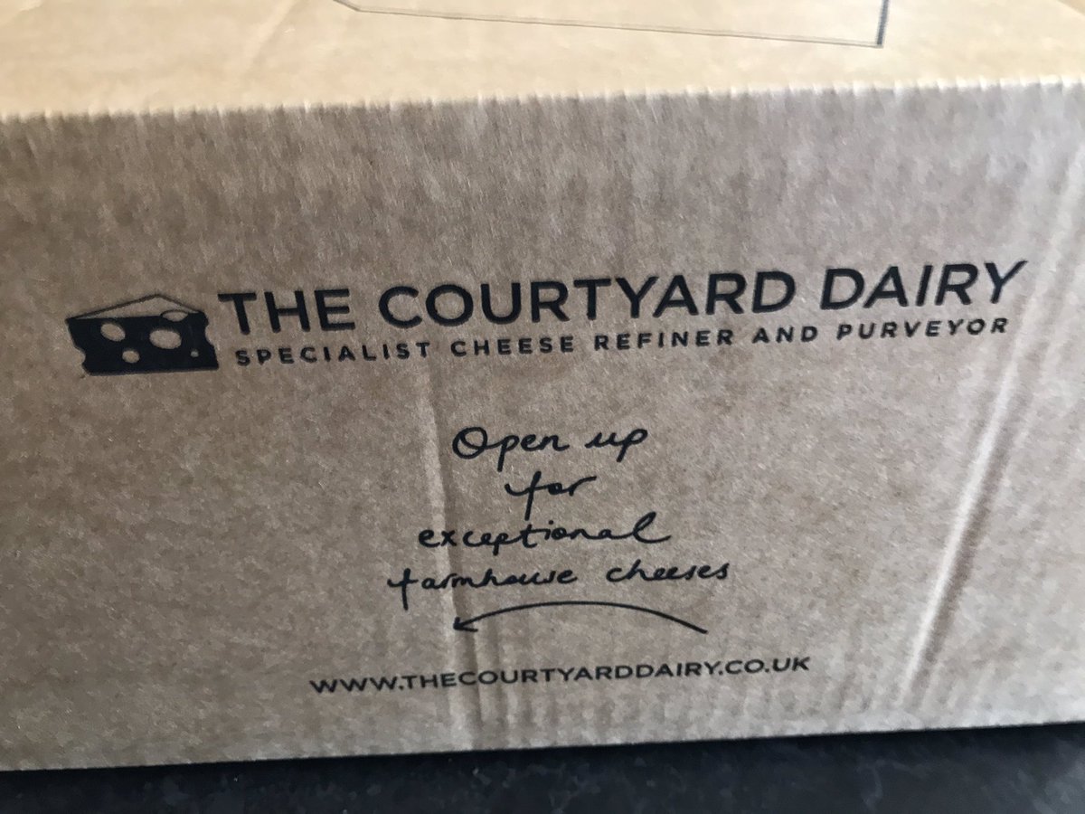 BeckiReay's tweet photo. Things got pretty exciting here today when the delivery lady brought @CourtyardDairy #Cheese 

The sacrifices I make to support #TeamDairy 🙄 #TotallySelfless #ShoutAboutDairy https://t.co/HAh6dKQoUQ