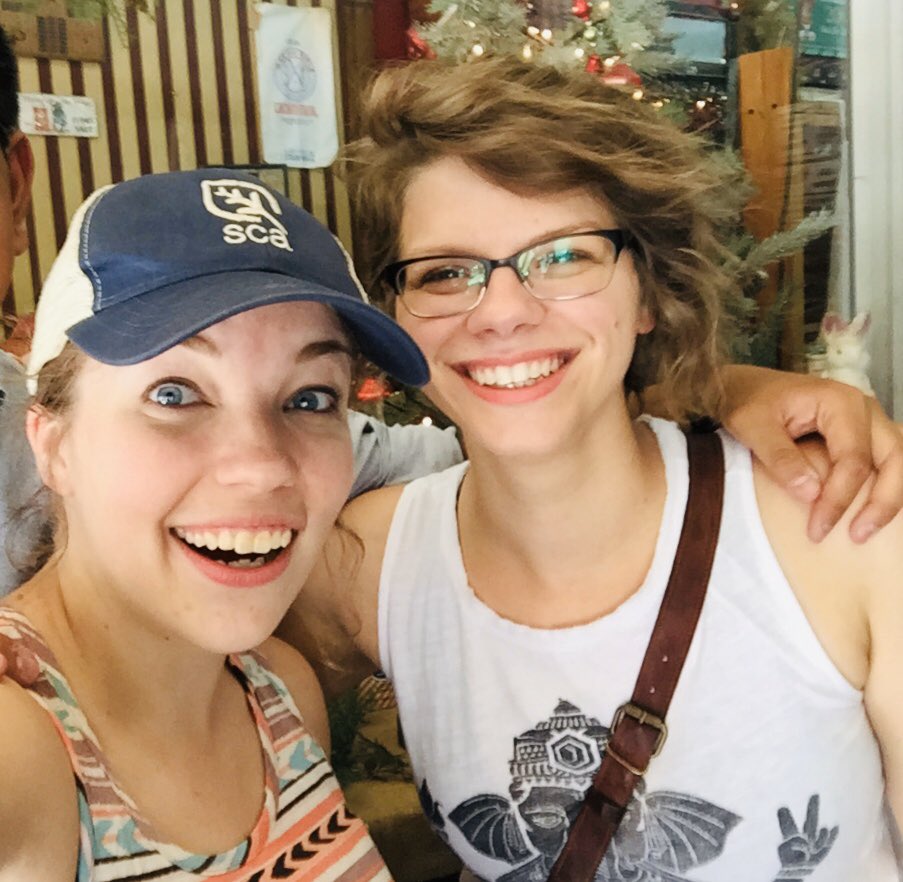 AnnPedtke's tweet photo. Big #EarthDay shout-out to Conservation Rock Stars @AllyRat14 @shmukas @kelly_mcsween who are making #SCAEarthDay possible virtually. Missing our Earth Days past! @the_SCA &amp; the planet are so lucky to have you. 💙💚🌎 https://t.co/0KE4e1iVzy