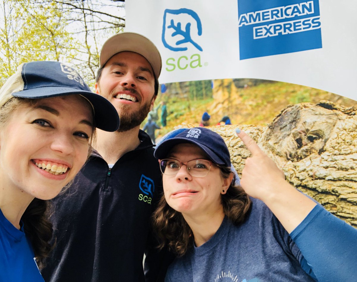 AnnPedtke's tweet photo. Big #EarthDay shout-out to Conservation Rock Stars @AllyRat14 @shmukas @kelly_mcsween who are making #SCAEarthDay possible virtually. Missing our Earth Days past! @the_SCA &amp; the planet are so lucky to have you. 💙💚🌎 https://t.co/0KE4e1iVzy