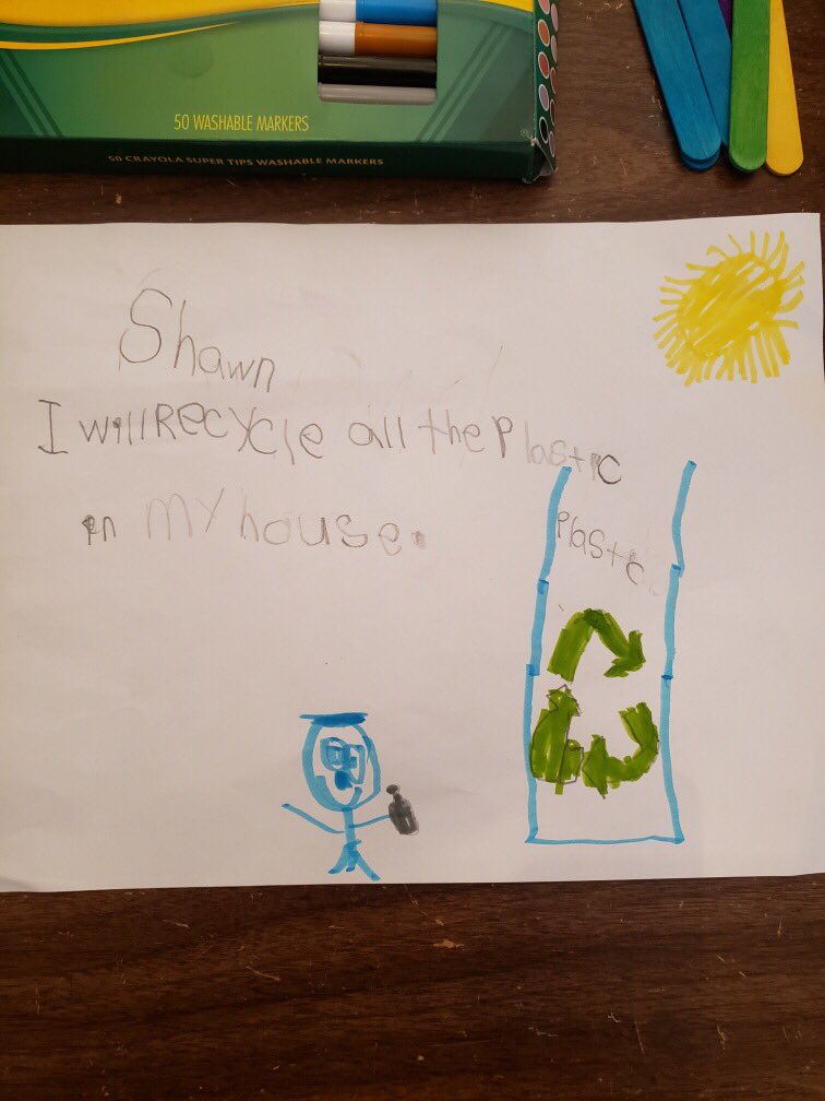 Learning how to take care of our Earth begins at a young age! Kindergarteners making a difference!