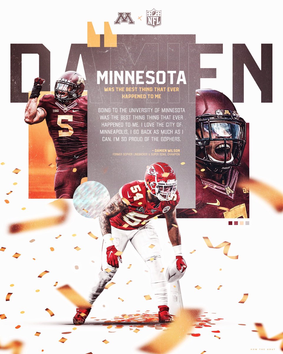 GopherFootball's tweet photo. #Gophers most recent Super Bowl champ on the best thing to ever happen to him! https://t.co/eEMmOOUSrm