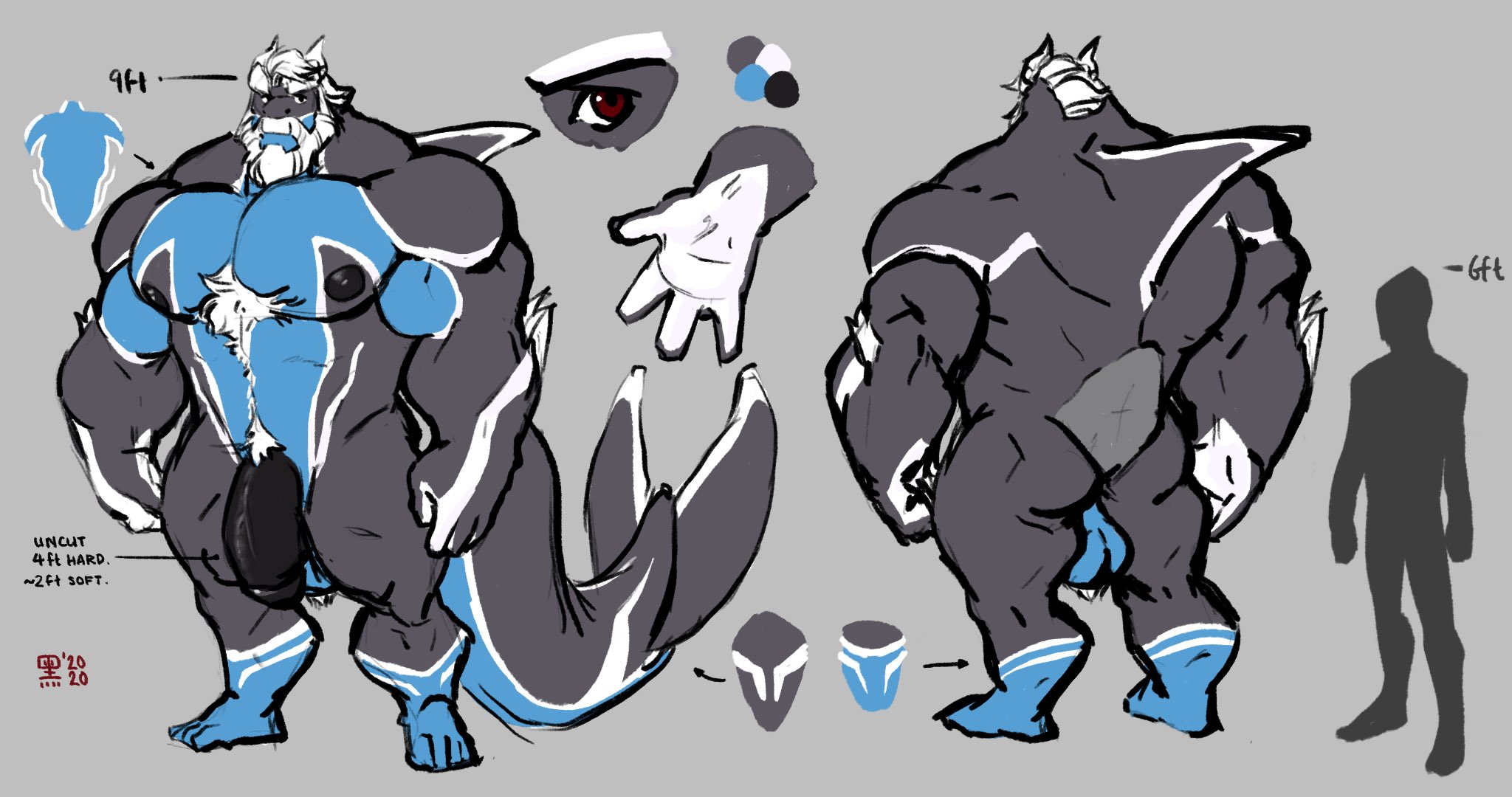 Blue Fog Player006 Reference Sheet by UnkownFenikenFox on DeviantArt